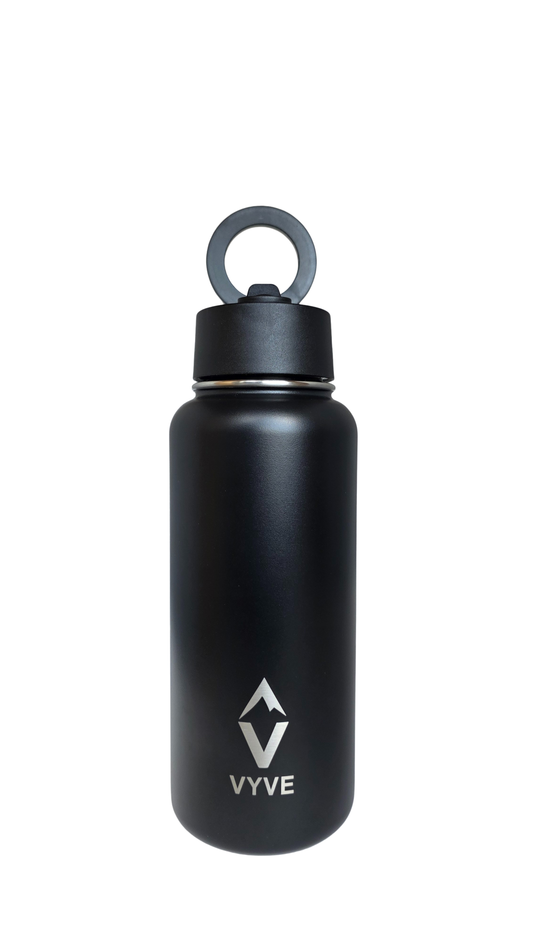 Black 32oz Bottle with Magnetic Phone Holder